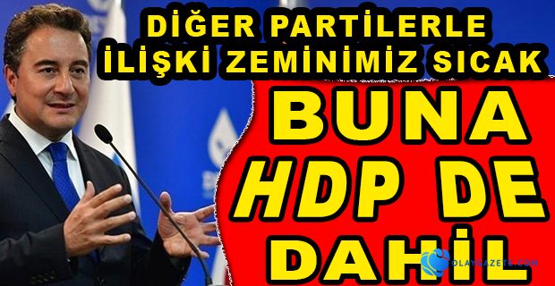 BABACAN’DAN İTTİFAK AÇIKLAMASI