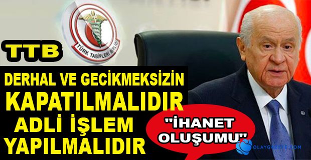 BAHÇELİ, TÜRK TABİPLER BİRLİĞİ