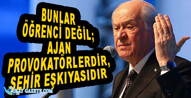 BAHÇELİ: ‘YURT’ DİYEREK BANKLARDA YATMAK DA NEYİN NESİDİR?  