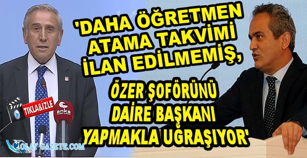 BAKAN ÖZER, ŞOFÖRÜNÜ MÜDÜR OLARAK MI ATADI?
