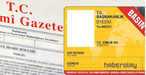 Basın Kartı Yönetmeliği değişti