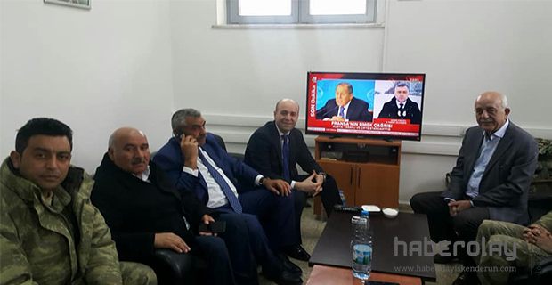 BAŞKAN SEYFİ DİNGİL SINIR KARAKOLUNU ZİYARET ETTİ