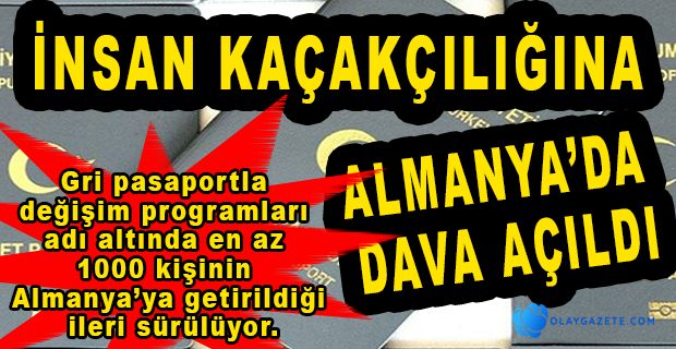 BELEDİYE ARACILIĞIYLA İNSAN KAÇAKÇILIĞINA ALMANYA’DA DAVA AÇILDI