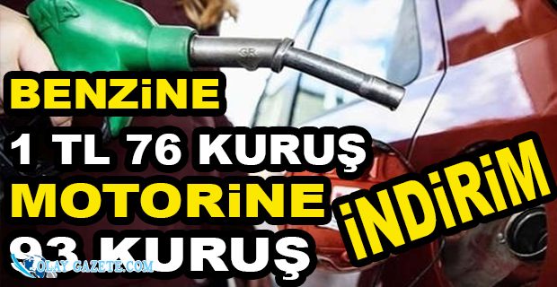 BENZİN VE MOTORİNE İNDİRİM KAPIDA! 
