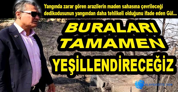 BURALARI TAMAMEN YEŞİLLENDİRECEĞİZ