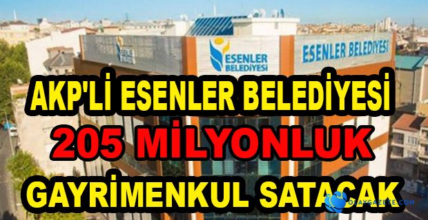 BÜTÇENİN GELİR TABLOSUNDA 205 MİLYON 350 BİN LİRA GAYRİMENKUL SATIŞ