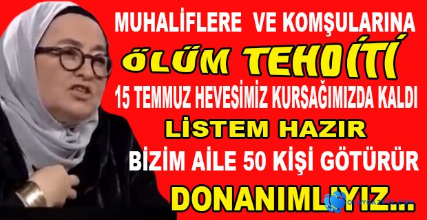 CANLI YAYINDA MUHALİFLERE ÖLÜM TEHDİTLERİ SAVURDU