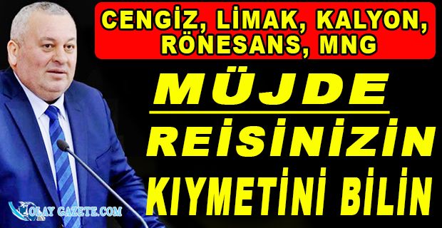 CEMAL ENGİNYURT: CENGİZ, LİMAK, KALYON, RÖNESANS, MNG, MÜJDE MÜJDE