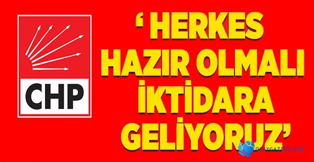 CHP SAHAYA İNİYOR...