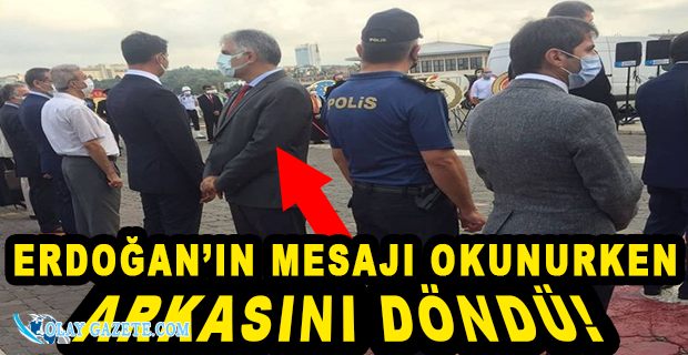 CHP’Lİ  BAŞKANDAN ERDOĞAN PROTESTOSU