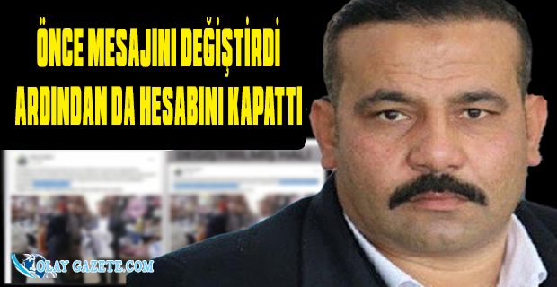 CHP’LİLERİ ASMAK ŞART DİYEN AKP’Lİ BAŞKAN, HESABINI KAPATTI
