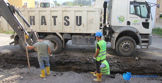 Çöken Kanalizasyon Hattı Yenilendi