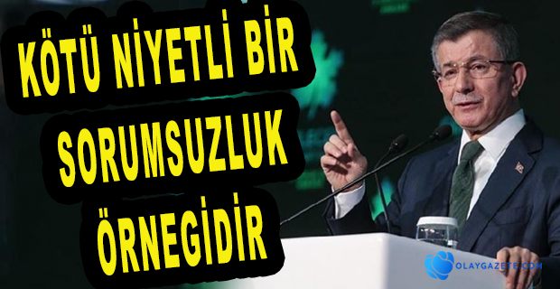DAVUTOĞLU EMEKLİ AMİRALLERE TEPKİ GÖSTERDİ