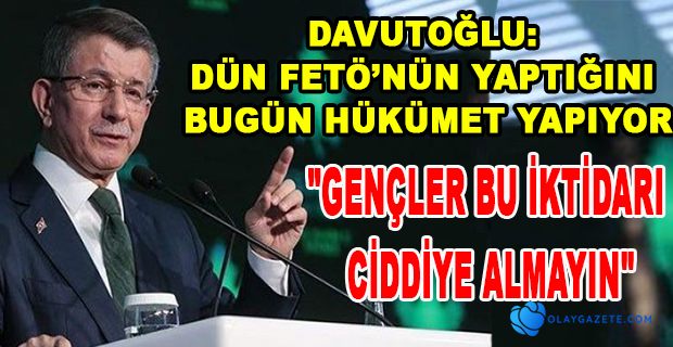 DAVUTOĞLU: "SAVUNMA MEZHEPLERE, ETNİK KİMLİKLERE GÖRE BÖLÜNMEK İSTENİYOR"