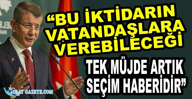 DAVUTOĞLU’NDAN ENFLASYON TEPKİSİ 