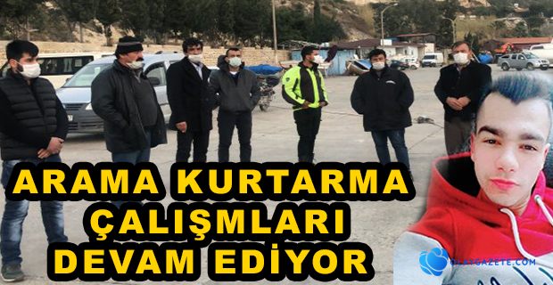 DENİZDE KAYBOLAN GENCİ ARAMA ÇALIŞMALARI DEVAM EDİYOR