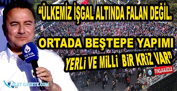 DEVA PARTİSİ İLK MİTİNGİNİ GAZİANTEP