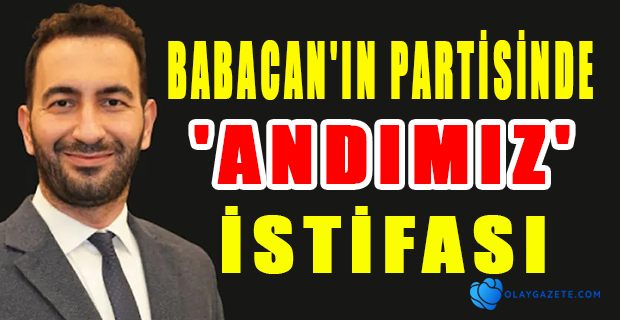 DEVA PARTİSİNDE İSTİFA