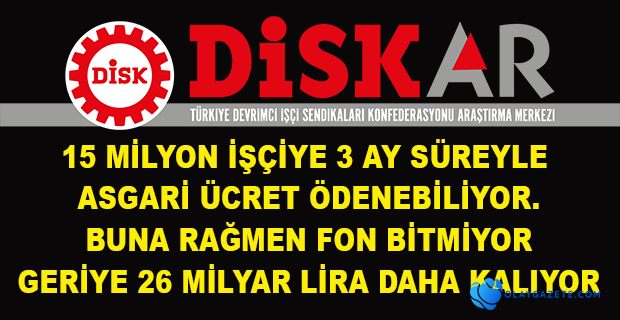 DİSK-AR’IN İŞSİZLİK FONU’NA İLİŞKİN RAPORU GERÇEKLERİ ORTAYA ÇIKARDI