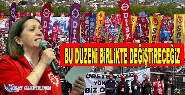 DİSK GENEL BAŞKANI ÇERKEZOĞLU: MALTEPE MİTİNG ALANINDAN SESLENDİ