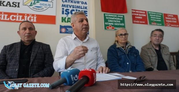 DİSK GIDA-İŞ BAŞKANI ASLAN, RİZE’DE: “BEŞ YILDA ÇAYKUR, 2 MİLYAR 612 MİLYON 400 BİN TL ZARAR ETTİRİLDİ”