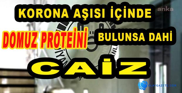 DİYANET, AŞILARIN İÇİNDE 