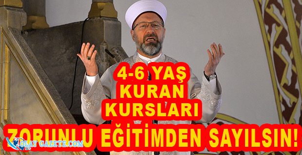 DİYANET’İN EĞİTİM PLANI ORTAYA ÇIKTI 