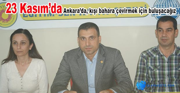 EĞİTİM SEN’LİLER 23 KASIM’DA ANKARA YOLUNDA