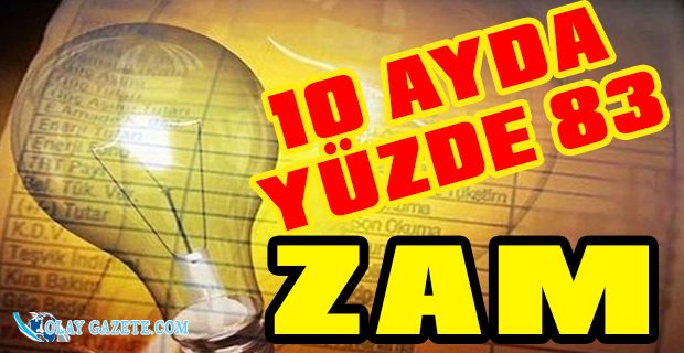 ELEKTRİĞE YÜZDE 10 GİZLİ ZAM