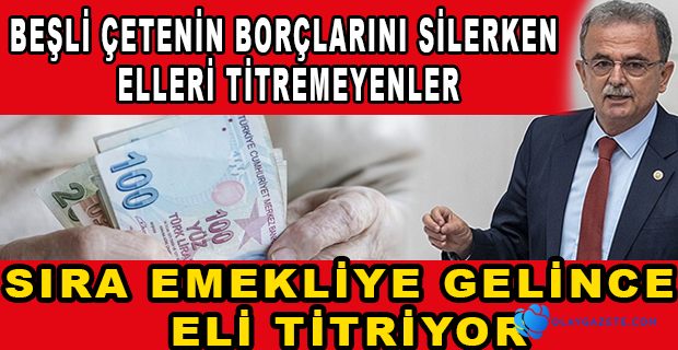 ‘EMEKLİYE BAYRAM İKRAMİYESİ BİN 500 TL OLSUN’ TEKLİFİ, AKP VE MHP OYLARIYLA REDDEDİLDİ