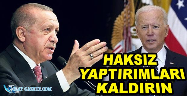  ERDOĞAN, BİDEN İLE TELEFONDA GÖRÜŞTÜ