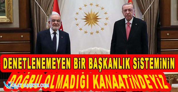 ERDOĞAN - KARAMOLLAOĞLU GÖRÜŞMESİ... İLK AÇIKLAMA