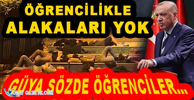 ERDOĞAN YİNE ÖĞRENCİLERİ HEDEF ALDI