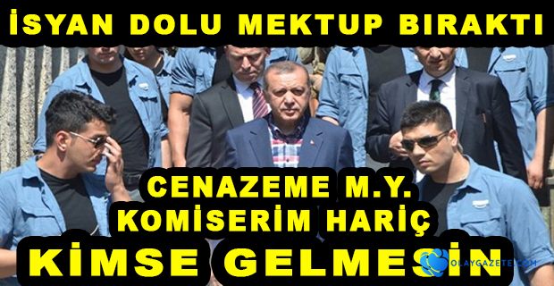 ERDOĞAN’IN KORUMA POLİSİ İNTİHAR ETTİ: OLAY YERİNDE BULUNAN MEKTUPTA DİKKAT ÇEKEN SATIRLAR!