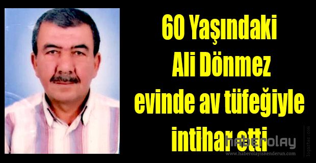 Evinde tüfekle intihar etti!