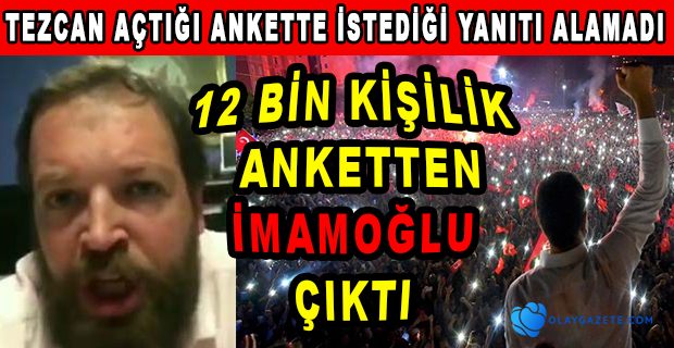 FATİH TEZCAN, AÇTIĞI ANKET İSTEDİĞİ GİBİ SONUÇLANMAYINCA KÜPLERE BİNDİ