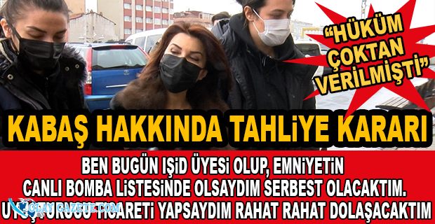 GAZETECİ SEDEF KABAŞ İÇİN 28 AY HAPİS CEZASI VE TAHLİYE KARARI