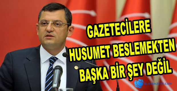 GAZETECİLER İNFAZ YASASININ DIŞINDA KALSIN DEMEK HUSUMET BESLEMEKTEN BAŞKA BİR ŞEY DEĞİL