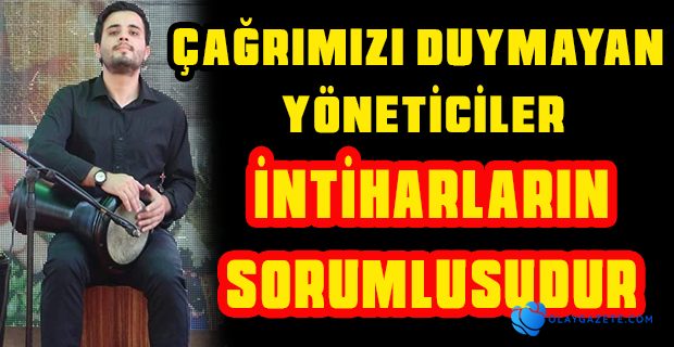  GEÇİM SIKINTISI ÇEKEN GENÇ MÜZİSYEN İNTİHAR ETTİ