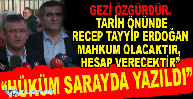 GEZİ PARKI DAVASINDA VERİLEN KARARLARA ADLİYE ÖNÜNDEN TEPKİ…
