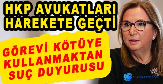 GÖREVDEN ALINAN ESKİ BAKAN RUHSAR PEKCAN HAKKINDA SUÇ DUYURUSU