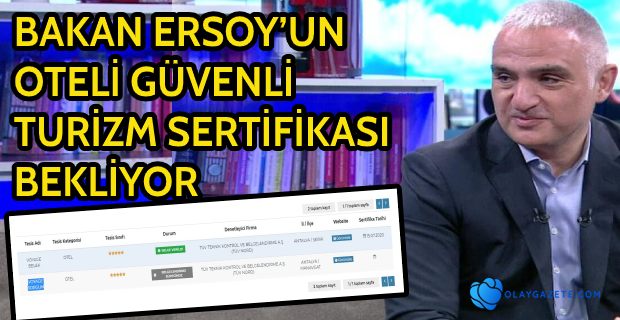 GÜVENLİ TURİZM SERTİFİKASI BEKLİYOR