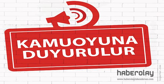 HARBİYE BÖLGESİ İLE İLGİLİ BİLGİLENDİRME