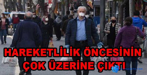 HAREKETLİLİKTE KAYGILANDIRAN ARTIŞ