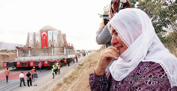 Hasankeyf’teki tarihi türbe gözyaşları eşliğinde taşındı