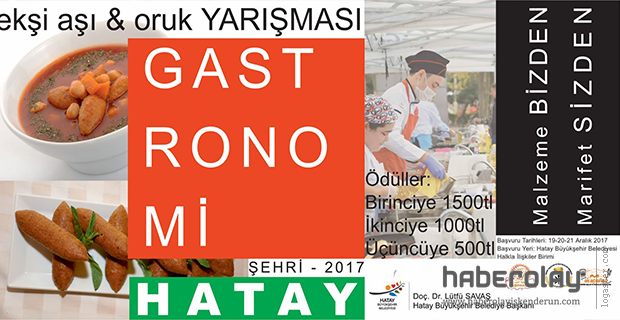HATAY YÖRESEL YEMEK YARIŞMASINA HAZIRLANIYOR