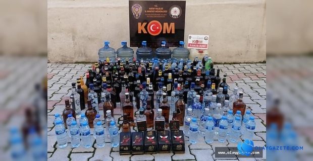 HATAY’DA KAÇAK İÇKİ OPERASYONU…