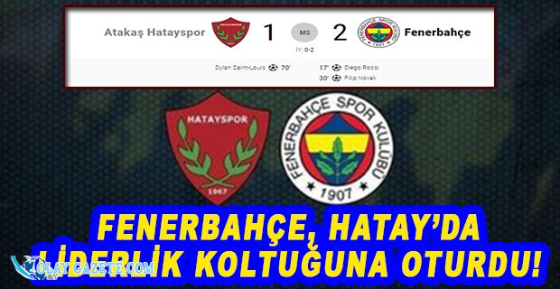 HATAYSPOR 1 FENERBAHÇE 2 