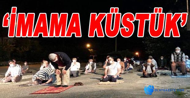 İMAMA DARILAN MAHALLELİ, NAMAZI KIRAATHANE ÖNÜNDE KILDI