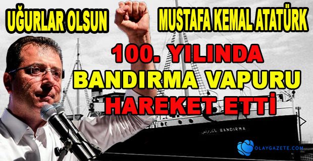 İMAMOĞLU, GALATA RIHTIMI’NDAN BANDIRMA VAPURU’NU YOLCU ETTİ